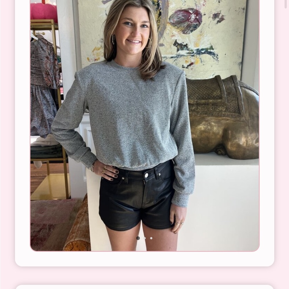 The Femm Sarah Sweatshirt  Silver